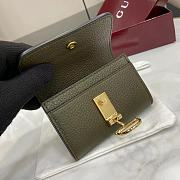 Kitlife Gucci Softbit Card Case Green 828148 10.5x7x3cm - 2