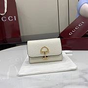 Kitlife Gucci Softbit Card Case White 828148 10.5x7x3cm - 1