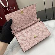 Kitlife Gucci GG Emblem Wallet On Chain Light Pink 826720 20x13x4cm - 3