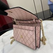Kitlife Gucci GG Emblem Wallet On Chain Light Pink 826720 20x13x4cm - 4