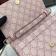 Kitlife Gucci GG Emblem Wallet On Chain Light Pink 826720 20x13x4cm - 2