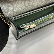 Kitlife Gucci GG Emblem Wallet On Chain Sage Green 826720 20x13x4cm - 4