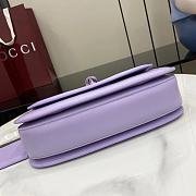 Kitlife Gucci Bamboo Diva Medium Bag Purple 827750 26.6x13x8cm - 6