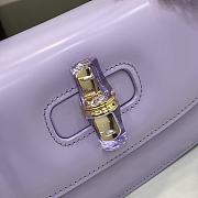 Kitlife Gucci Bamboo Diva Medium Bag Purple 827750 26.6x13x8cm - 3