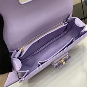 Kitlife Gucci Bamboo Diva Medium Bag Purple 827750 26.6x13x8cm - 2