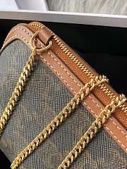 Kitlife Celine Monogram Shell Bag Tan 10E382 16x11x8cm - 2