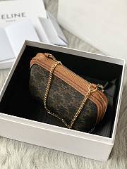 Kitlife Celine Monogram Shell Bag Tan 10E382 16x11x8cm - 5