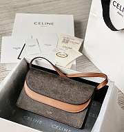 Kitlife Celine Crossbody Multi-Layer Bag Tan 100852 20×13×6cm - 1