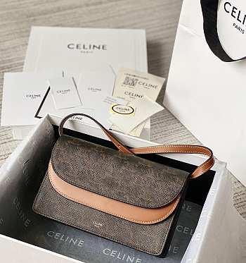 Kitlife Celine Crossbody Multi-Layer Bag Tan 100852 20×13×6cm