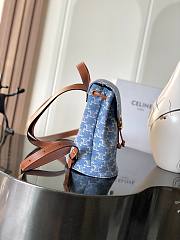 Kitlife Celine Bonnie Backpack Blue Denim 118703 25x18x13cm - 6