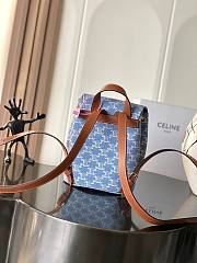 Kitlife Celine Bonnie Backpack Blue Denim 118703 25x18x13cm - 4