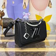 Kitlife Louis Vuitton Twist PM Slim Bag Black Monogram Flower M14636 19x15x7cm - 5