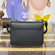 Kitlife Louis Vuitton Twist PM Slim Bag Black Monogram Flower M14636 19x15x7cm - 4