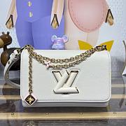 Kitlife Louis Vuitton Twist MM Slim Bag Off-White Monogram Flowers M14341 23x16x8cm - 1