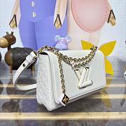 Kitlife Louis Vuitton Twist MM Slim Bag Off-White Monogram Flowers M14341 23x16x8cm - 6