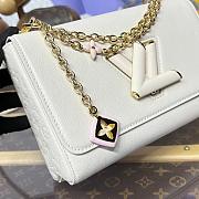 Kitlife Louis Vuitton Twist MM Slim Bag Off-White Monogram Flowers M14341 23x16x8cm - 3