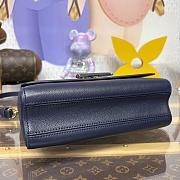 Kitlife Louis Vuitton Twist MM Slim Bag Dark Blue Monogram Flowers M14342 23x16x8cm - 6