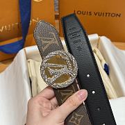 Kitlife Louis Vuitton Brown Monogram Canvas Betl Diamond Buckle 3.5cm - 5