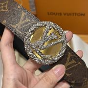 Kitlife Louis Vuitton Brown Monogram Canvas Betl Diamond Buckle 3.5cm - 3