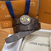 Kitlife Louis Vuitton Brown Monogram Canvas Betl Diamond Buckle 3.5cm - 4