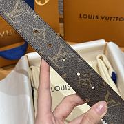 Kitlife Louis Vuitton Brown Monogram Canvas Betl Diamond Buckle 3.5cm - 2