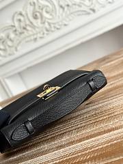 Kitlife Hermes Kelly Mini Bag Black Epsom Leather Gold Buckle 22cm  - 6