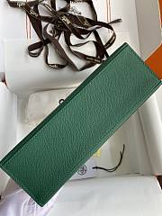Kitlife Hermes Kelly Mini Bag Green Epsom Leather Silver Buckle 22cm - 3