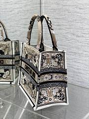 Kitlife Dior Beige Butterfly Bandana Emroidery Tote Bag 36x18x28cm - 3