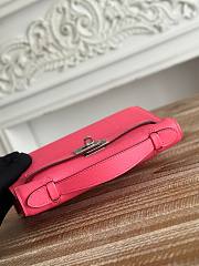 Kitlife Hermes Kelly Mini Bag Pink Epsom Leather Silver Buckle 22cm - 4