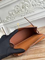 Kitlife Hermes Kelly Mini Bag Brown Epsom Leather Gold Buckle 22cm - 6