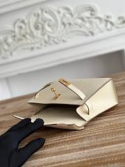 Kitlife Hermes Kelly Mini Bag Off-White Epsom Leather Gold Buckle 22cm - 4