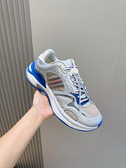 Kitlife Gucci Men 2.0 Sneakers Grey And Blue Mesh And Leather - 3