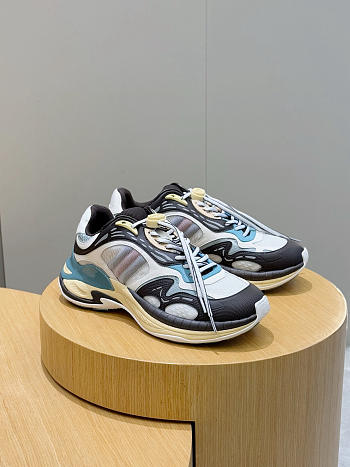 Kitlife Gucci Men 2.0 Sneakers Grey Mesh And Leather
