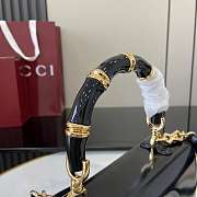 Kitlife Gucci Bamboo Diva Medium Bag Black 827750 26.6x13x8cm - 6