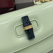 Kitlife Gucci Bamboo Diva Medium Bag Light Green 827750 26.6x13x8cm - 2