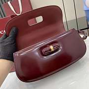 Kitlife Gucci Bamboo Diva Medium Bag Burgundy 827750 26.6x13x8cm - 4