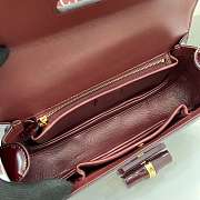 Kitlife Gucci Bamboo Diva Medium Bag Burgundy 827750 26.6x13x8cm - 2