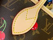 Kitlife Louis Vuitton x TM Neverfull MM Bag Brown Cherry Monogram Canvas M13263 31x28x14cm - 6