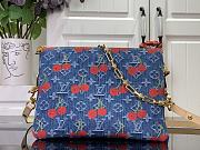Kitlife Louis Vuitton x TM Coussin PM Cherry Monogram Denim M14978 26x20x12cm - 1