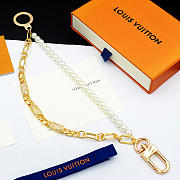 Kitlife Louis Vuitton Pearl and Diamond Double-layer Chain Gold Buckle - 5
