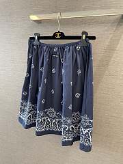 Kitlife Miu Miu 25 Square Bandana & Skirt Set Dark Blue - 3