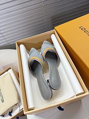 Kitlife Louis Vuitton × Murakami Mules Grey Denim  - 5