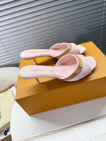 Kitlife Louis Vuitton × Murakami Mules Pink Denim