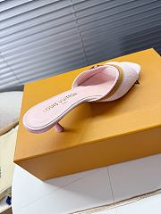 Kitlife Louis Vuitton × Murakami Mules Pink Denim - 5