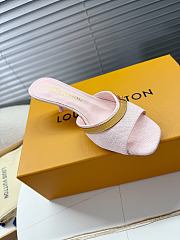 Kitlife Louis Vuitton × Murakami Mules Pink Denim - 4
