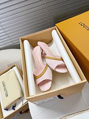 Kitlife Louis Vuitton × Murakami Mules Pink Denim - 3