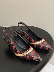 Kitlife Louis Vuitton 6AM Slingback Sandals Cherry Brown - 1
