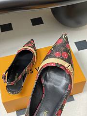 Kitlife Louis Vuitton 6AM Slingback Sandals Cherry Brown - 6