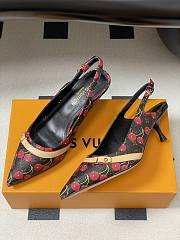 Kitlife Louis Vuitton 6AM Slingback Sandals Cherry Brown - 3