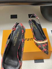 Kitlife Louis Vuitton 6AM Slingback Sandals Cherry Brown - 2